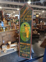 Vintage Hand Painted Advertising Sign.