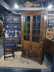 Well Made Georgian Style  Oak Bookcase.