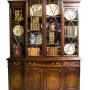 Antique 19th C Mahogany Breakfront Bookcase.