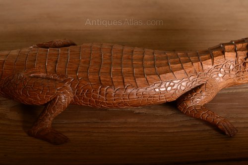 Antiques Atlas - 1950's Oak Crocodile By Dennis Hawkins as111a3690
