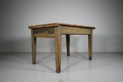 19thC Antique Pine Kitchen Table in Original Paint