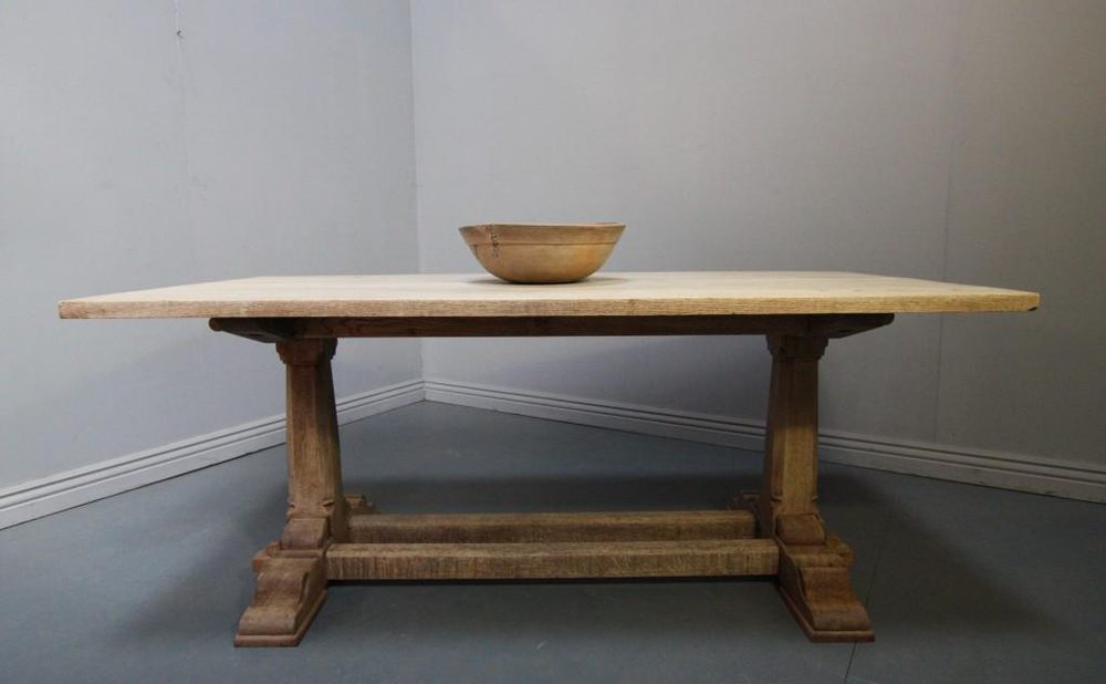 Bleached Oak Antique Refectory Dining Table Antiques Atlas Bleached Oak Antique Refectory Dining Table Tables
