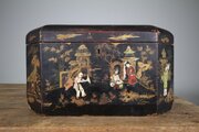Chinese 18th Century Antique Lacquered Large Box