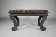Early English Antique Painted Pine Window Seat