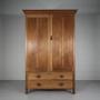 Edwardian Antique Walnut Wardrobe by George Jack