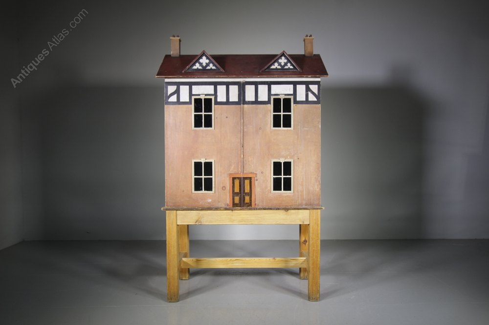 Antiques Atlas English 19thC Original Painted Antique Dolls House