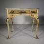 English 19th C Antique Chinoiserie Lowboy Table