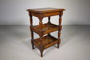 English 19th Century Antique Walnut Bedside Table 