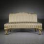 English Early Victorian Antique Sofa-Original Paint & Gilt