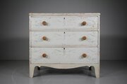 English Original Painted Antique Chest Of Drawers