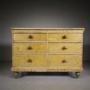 English Original Painted Pine Antique Chest 