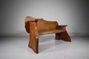 English Slab Elm 1950’s Bench Seat By Wanderwood 