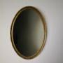 Georgian Antique Carved Pine & Gilt Oval Mirror 