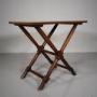 Georgian Antique Mahogany X Frame Side Table