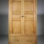 Heals Antique Oak Tall Boy Cupboard
