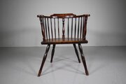 Honest English Georgian Antique Elm Country Chair 