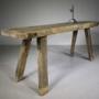 Honest Georgian English Antique Oak Pig Table
