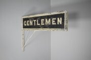 Large 19th Century Antique Gentlemen Railway Sign