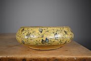 Large Antique Kashmiri Birds & Foliage Bowl