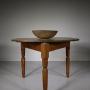 Large English 19th C Antique Pine Cricket Table