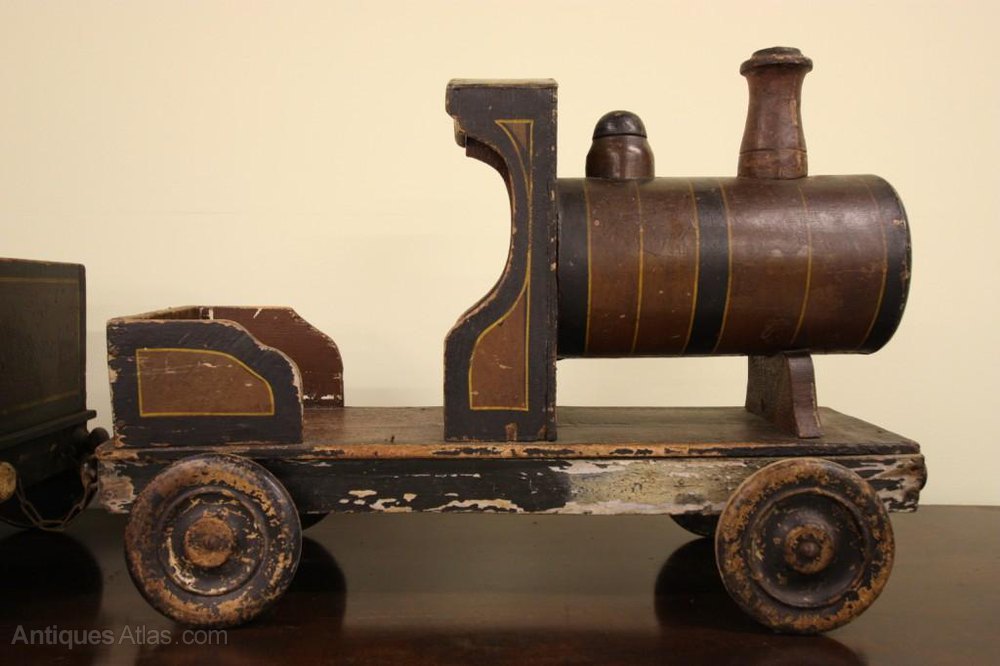 Antiques Atlas Large English Antique Toy Train In Original Paint Antiques Atlas Large English Antique Toy Train In Original Paint