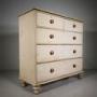 Large Original Painted Pine Antique Chest Drawers