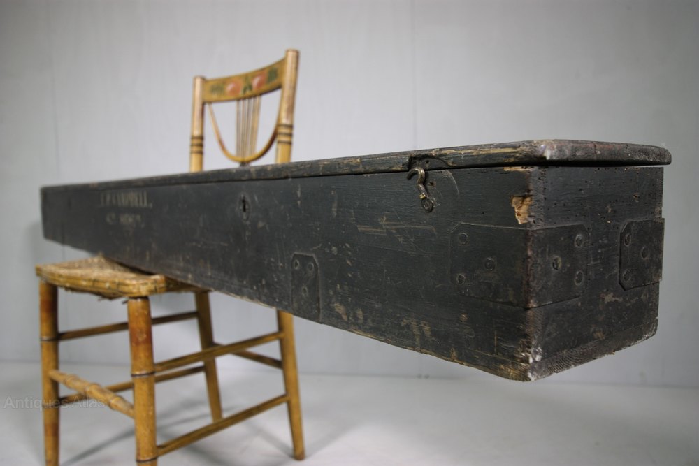 Military Antique Pine Box From 42nd Highlanders. Antiques Atlas
