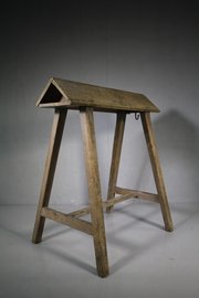 Original 19th Century Painted Pine Antique Saddle 