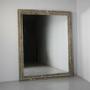 Original Faux Marble Painted Pine Antique Mirror