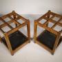 Pair of Edwardian Antique Oak Stick Stands