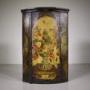 Rare 18th C Original Painted Antique Wall Cupboard