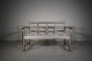 Rare Design Heals 1920s Teak Garden Bench