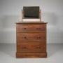 Rare Heals Original Painted Antique Dressing Chest