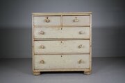 Regency Original Painted Antique Chest Of Drawers