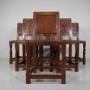  Set of Six 1930’s Mouseman Oak Dining Chairs