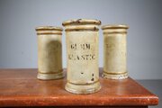 Set Of Three 19th Century Antique Chemist Jars