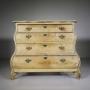 Shapely 18th Century Antique Painted Pine Chest 