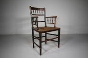 Simulated Bamboo English Antique Sussex Armchair