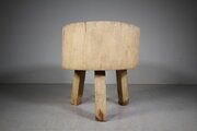 Superb Edwardian Antique Sycamore Chopping Block 