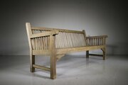 Superb Large Heals Antique Teak Garden Bench