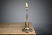  Tall Antique Silver Plated Table Lamp – Rewired