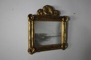 Unusual Grottoesque Antique Gilt Wall Mirror