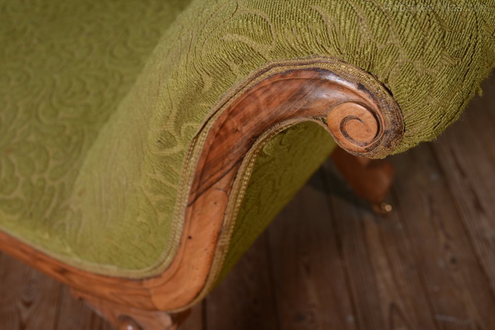 Very Shapely English Antique Chaise Longue Antiques Atlas