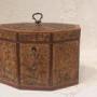 18thC Paper Scroll Tea Caddy
