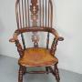 19th Century Yew Windsor Armchair