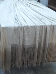 Cream Silk Piano Shawl
