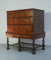 English Walnut Chest On Stand 1690-1700