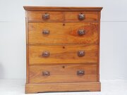 Large Campaign Tallboy Chest