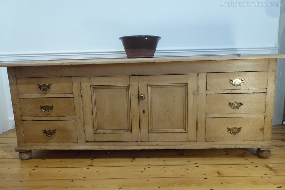 Large English 19thc Pine Dresser Antiques Atlas