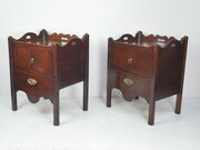 Matched Pair Georgian Bedside Cabinets